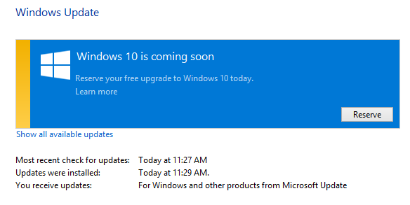 Windows 10 přichází s Windows Update