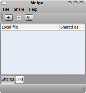 Meiga - jeden z nejlepších mainwindow programů pro sdílení souborů Linux