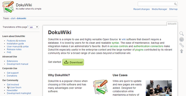 mediawiki-alternative-dokuwiki