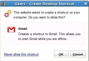 zkratka pro gmail offline