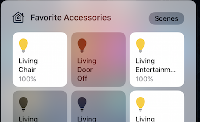 Řídicí centrum iOS HomeKit