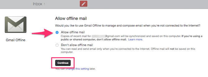 průvodce používáním gmail offline