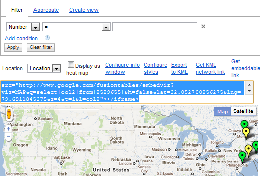 Okamžitě si vizualizujte data a informace pomocí Google Fusion Tables fusiontable12