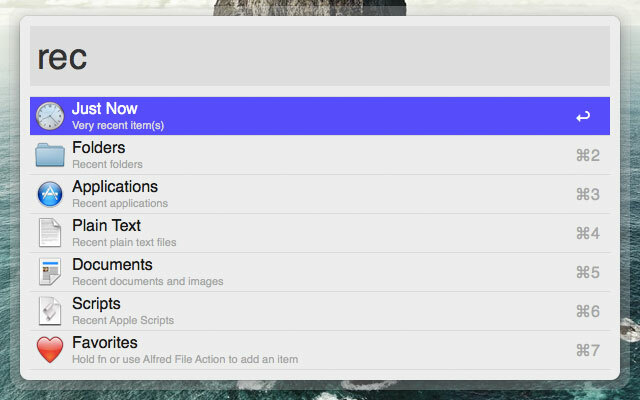 alfred-recent-items